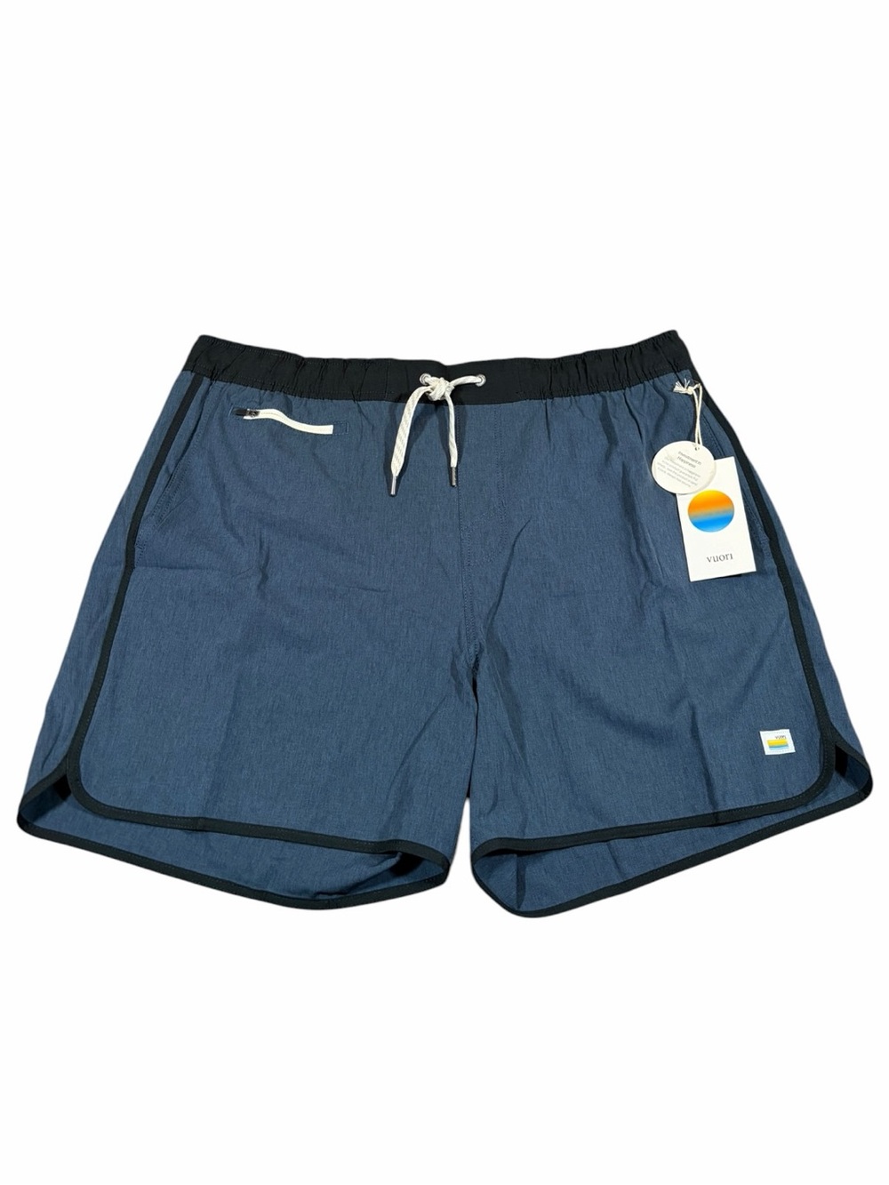 NWT Vuori Banks Short Unlined *5” (Azure Linen Texture) Size XL